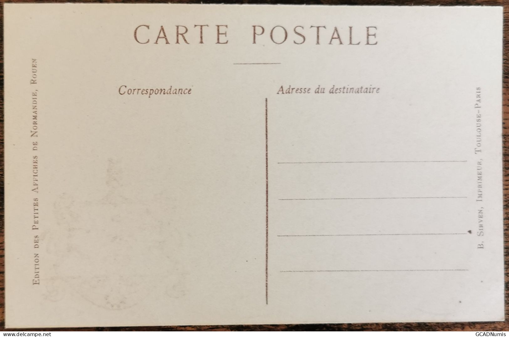 CARTE POSTALE Billet 1 Franc Chambre De Commerce Ville D'ARRAS - Pas De Calais - Arras
