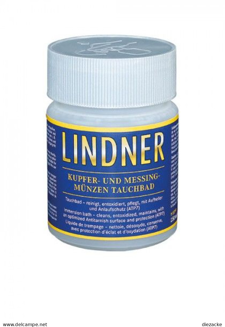 Lindner Reinigungsbad (250 Ml) Für Kupfer- Messing- Münzen 8099 Neu - Supplies And Equipment