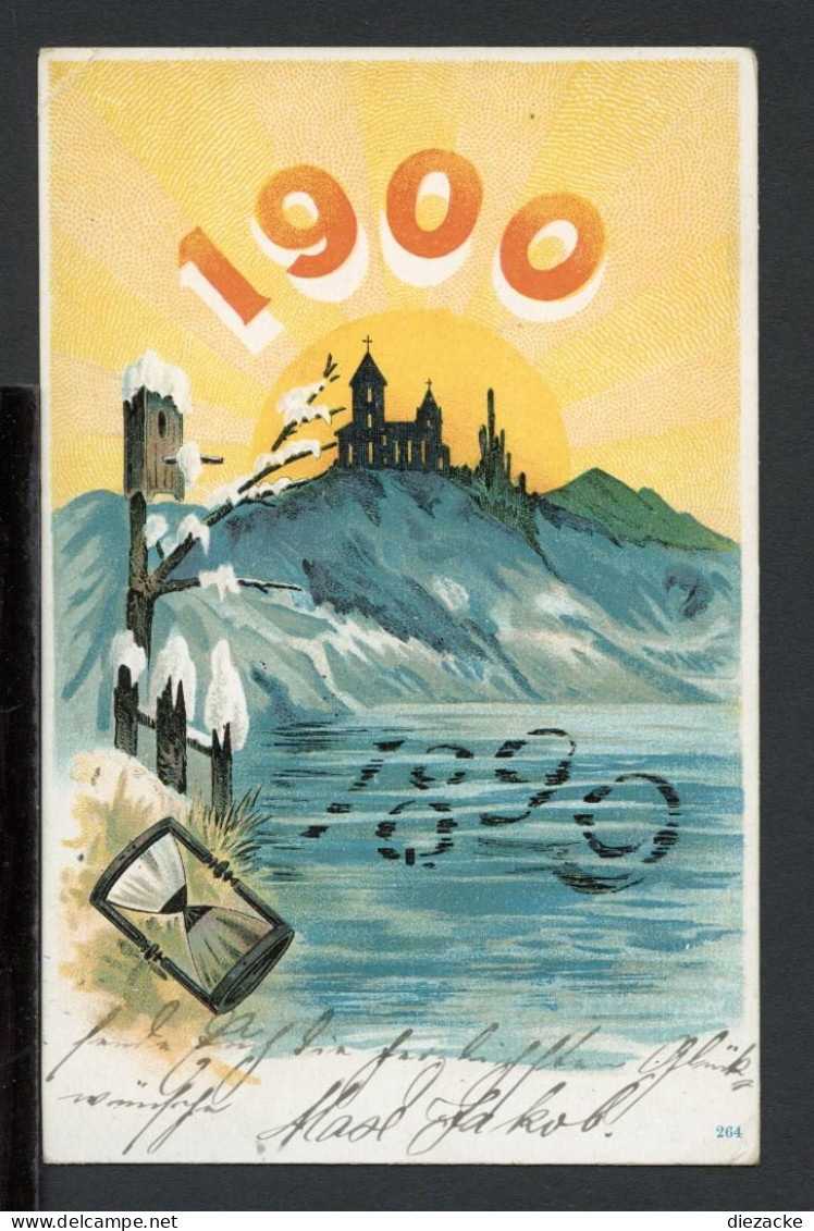 Grußkarte 1900 Zum Jahrhundertwechsel (PK0460 - Other & Unclassified