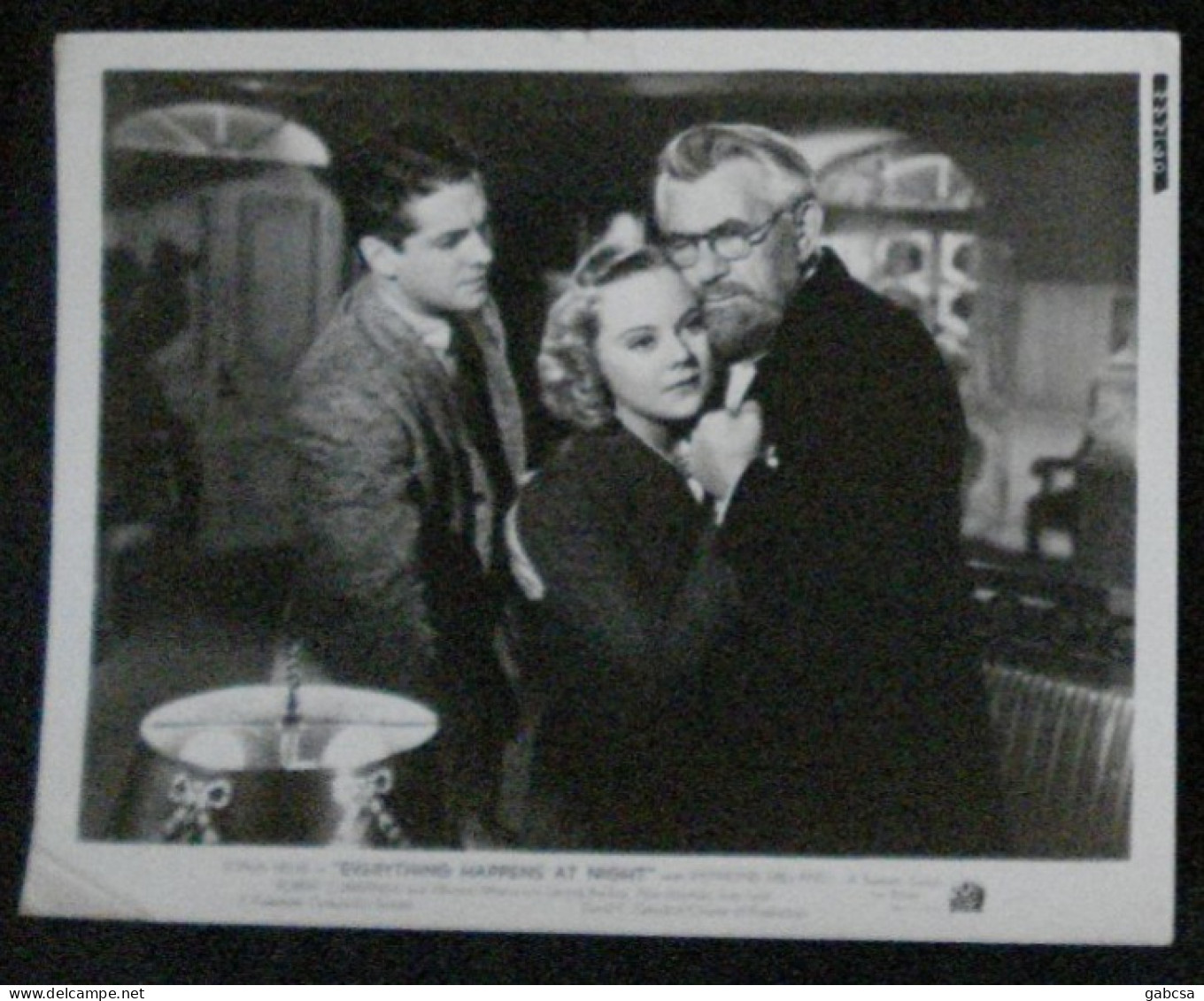 Sonja Henie, Robert Cummings Everything Happens At Night Lobbycard Filmphoto - Identified Persons