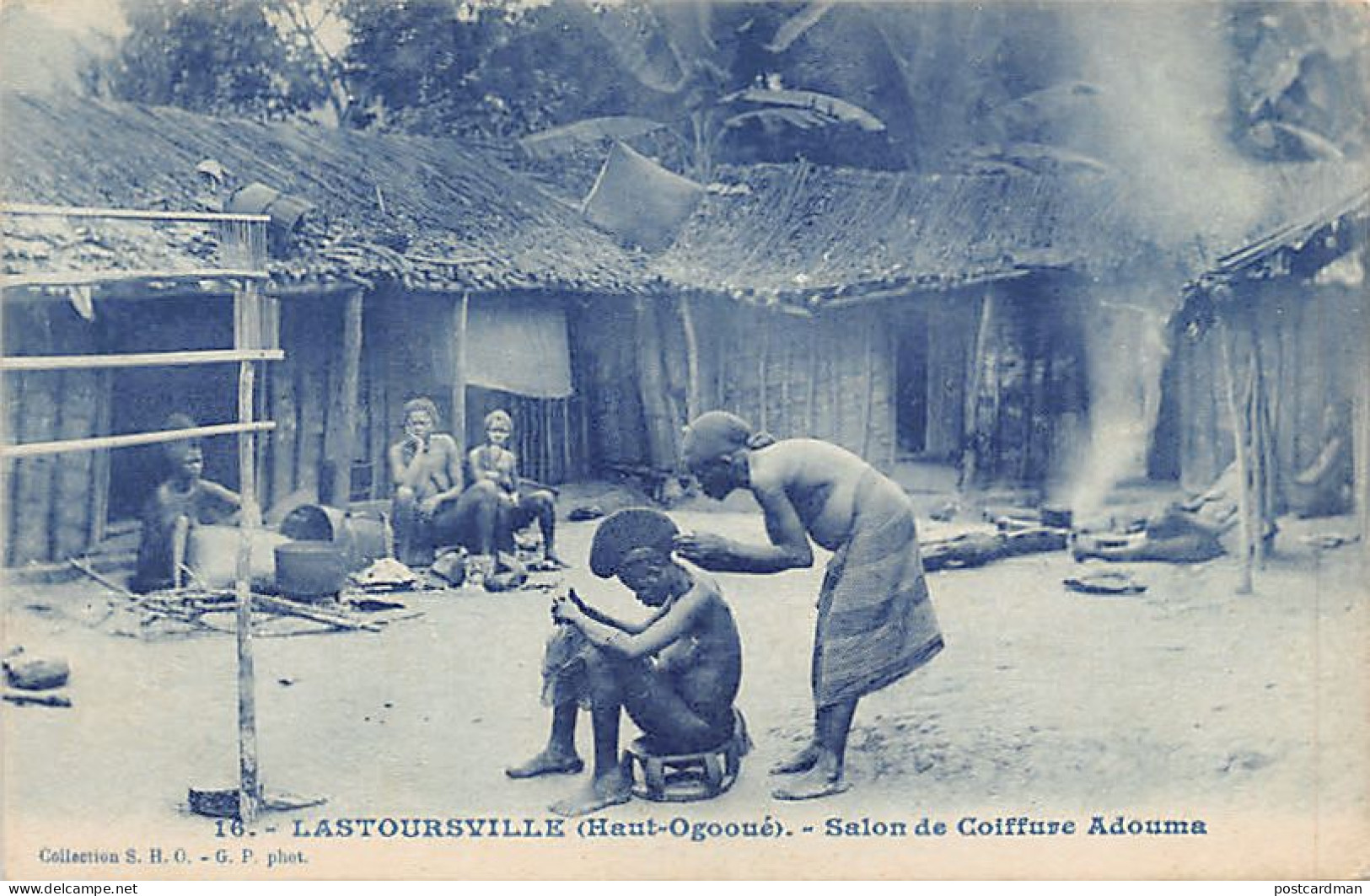 Gabon - LASTOURVILLE - Salon De Coiffure Adouma - Ed. S.H.O. 16 - Gabun