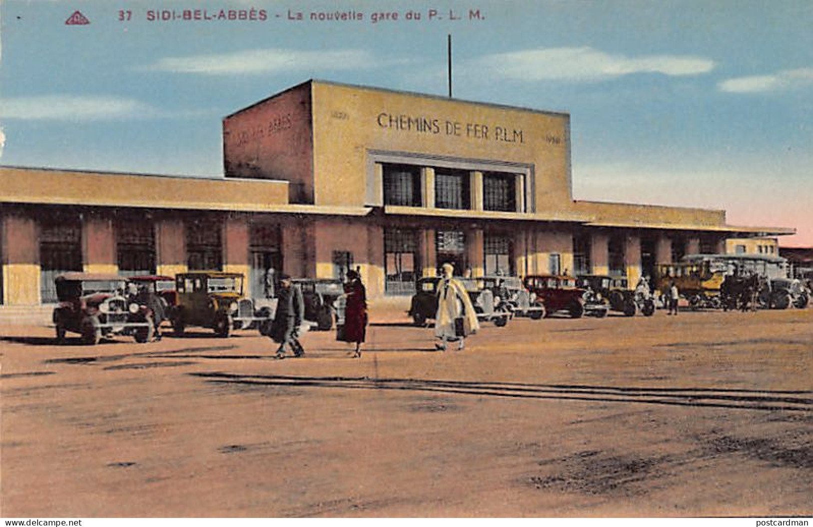Algérie - SIDI BEL ABBÈS - La Nouvelle Gare P.L.M. - Ed. CAP 37 - Sidi-bel-Abbès