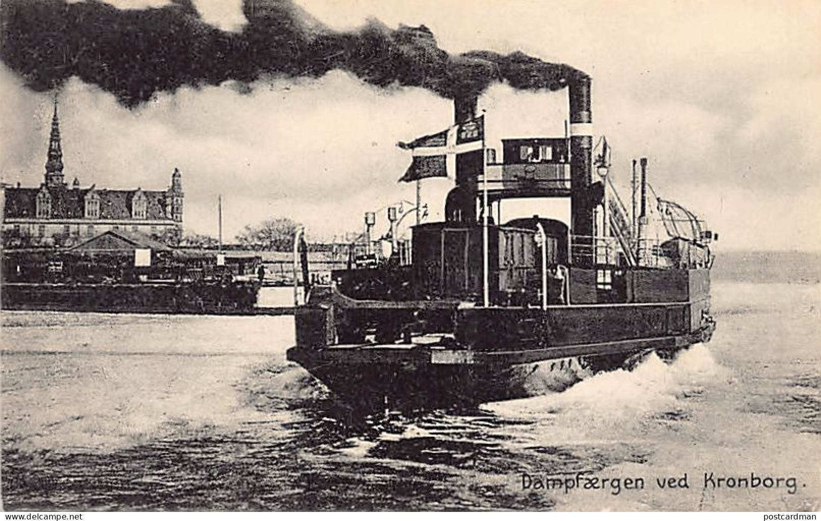 Denmark - HELSINGOR - Dampfaergen Ved Kronborg - Ferry Boat - Publ. Knud Nielsen  - Danemark