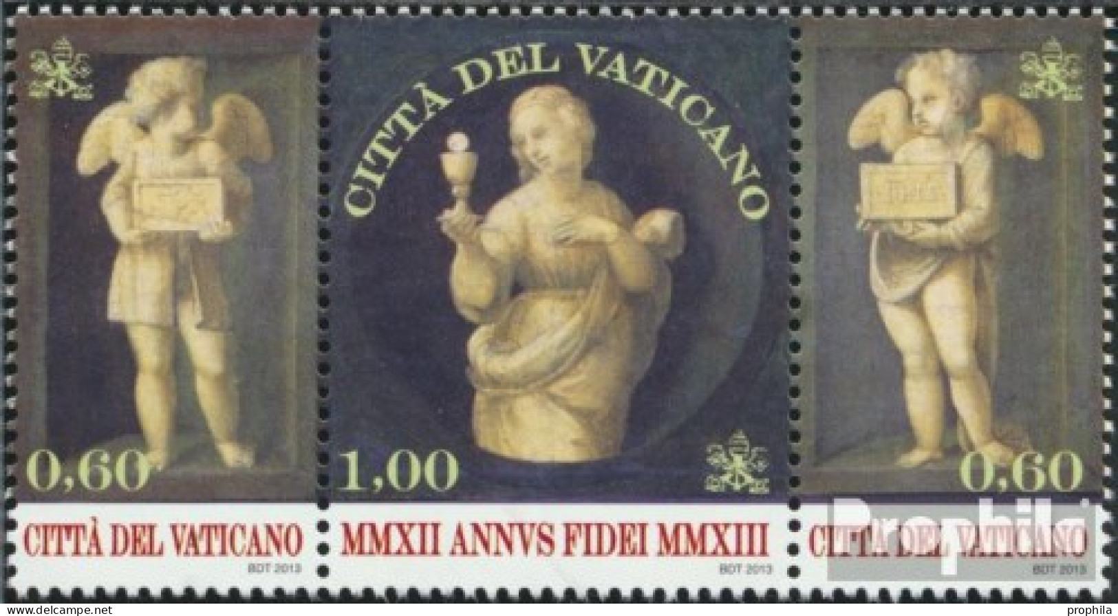 Vatikanstadt 1758-1760 Dreierstreifen (kompl.Ausg.) Postfrisch 2013 Glaubensjahr - Unused Stamps