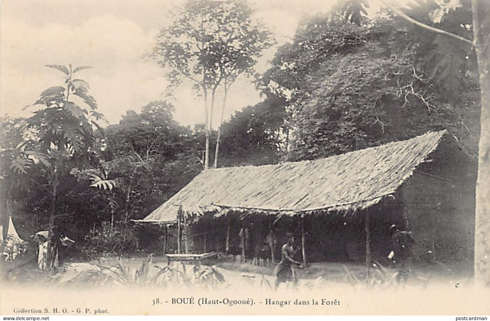 Gabon - BOUÉ Haut-Ogoué - Hangar Dans La Forêt - Ed. S.H.O. - G.P. 38 - Gabón