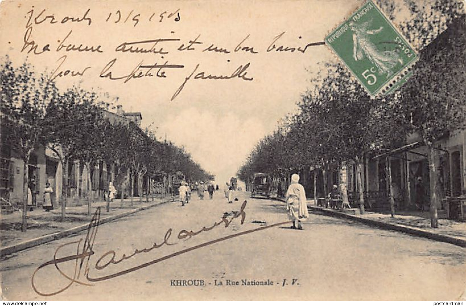 Algérie - KHROUB - La Rue Nationale - Ed. J. V.  - Other & Unclassified
