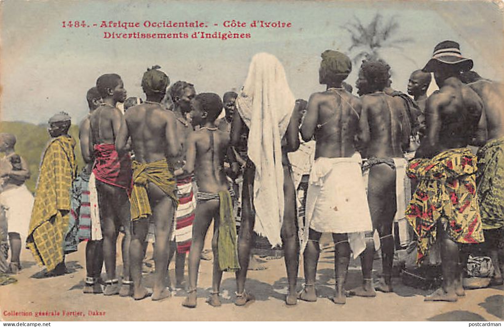 CÔTE D'IVOIRE - Divertissement D'indigènes - Ed. Fortier 1484 - Ivoorkust