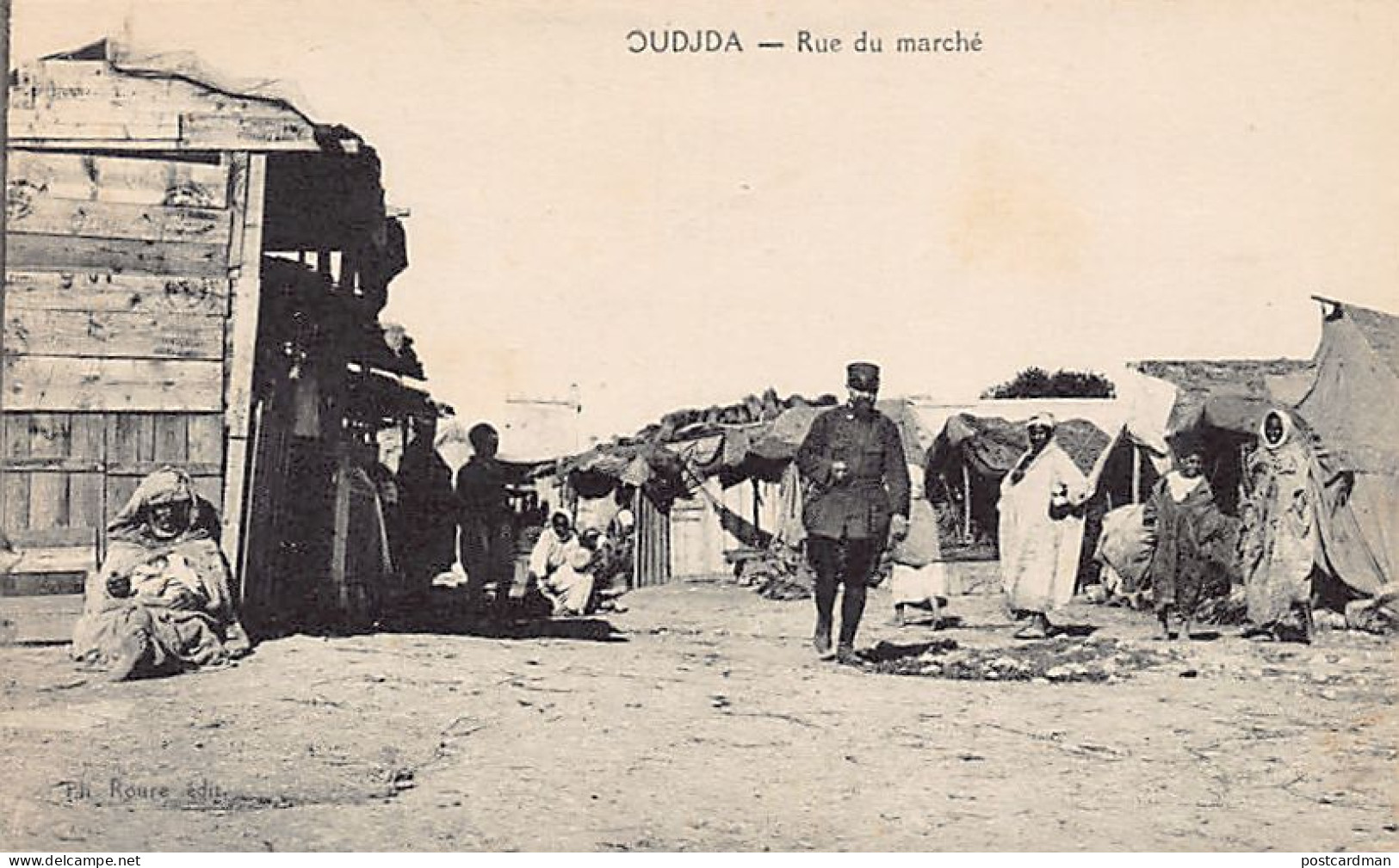 Maroc - OUJDA - Rue Du Marché - Ed. Ph. Roure - Autres & Non Classés
