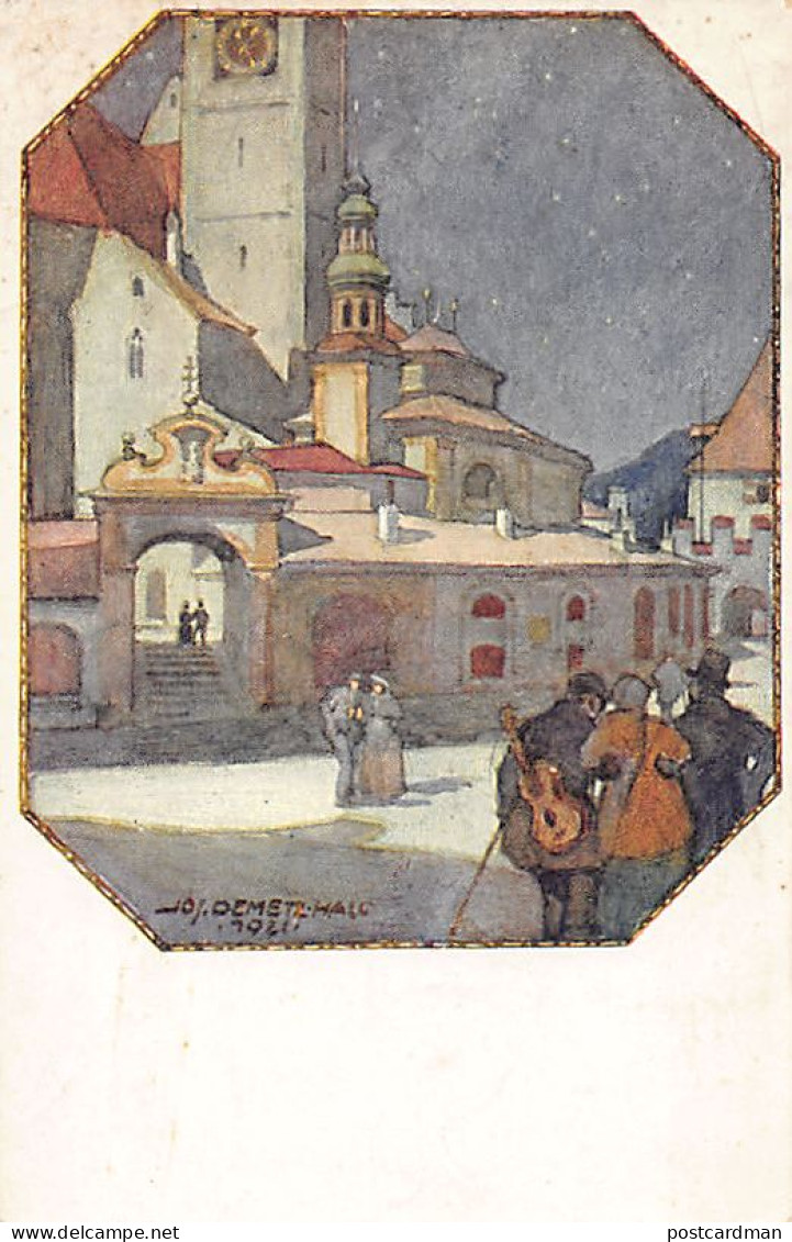 Österreich - Hall In Tirol (T) Illustration - Am Oberen Stadtplatz - Hall In Tirol