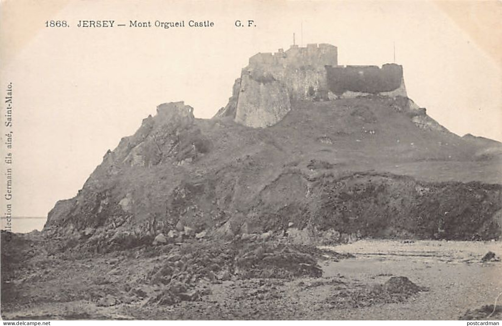 Jersey - Mont Orgueil Castle - Publ. Germain Fils Aîné G.F. 1868 - Sonstige & Ohne Zuordnung