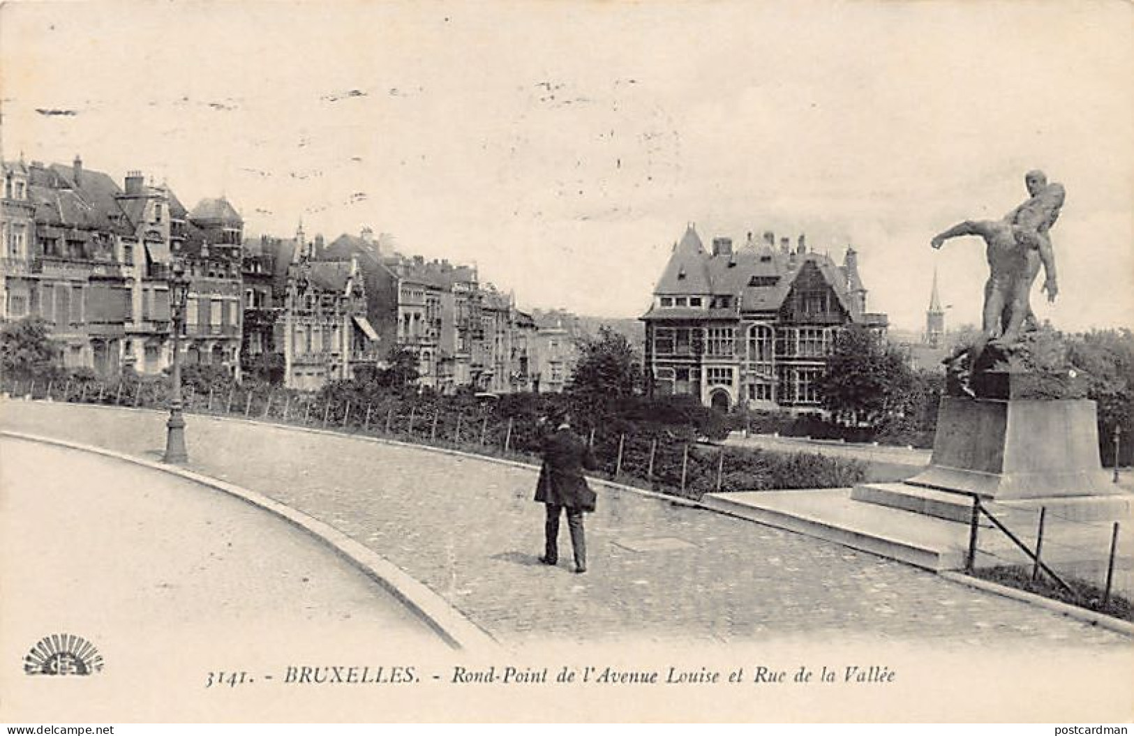 BRUXELLES - Rond-Point De L'Avenue Louise Et Rue De La Vallée - Ed. Henri Georges 3141 - Autres & Non Classés