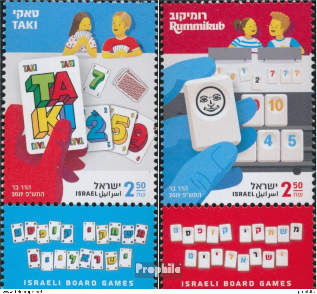 Israel 2705-2706 Mit Tab (kompl.Ausg.) Postfrisch 2019 Israelische Spiele - Nuevos (con Tab)