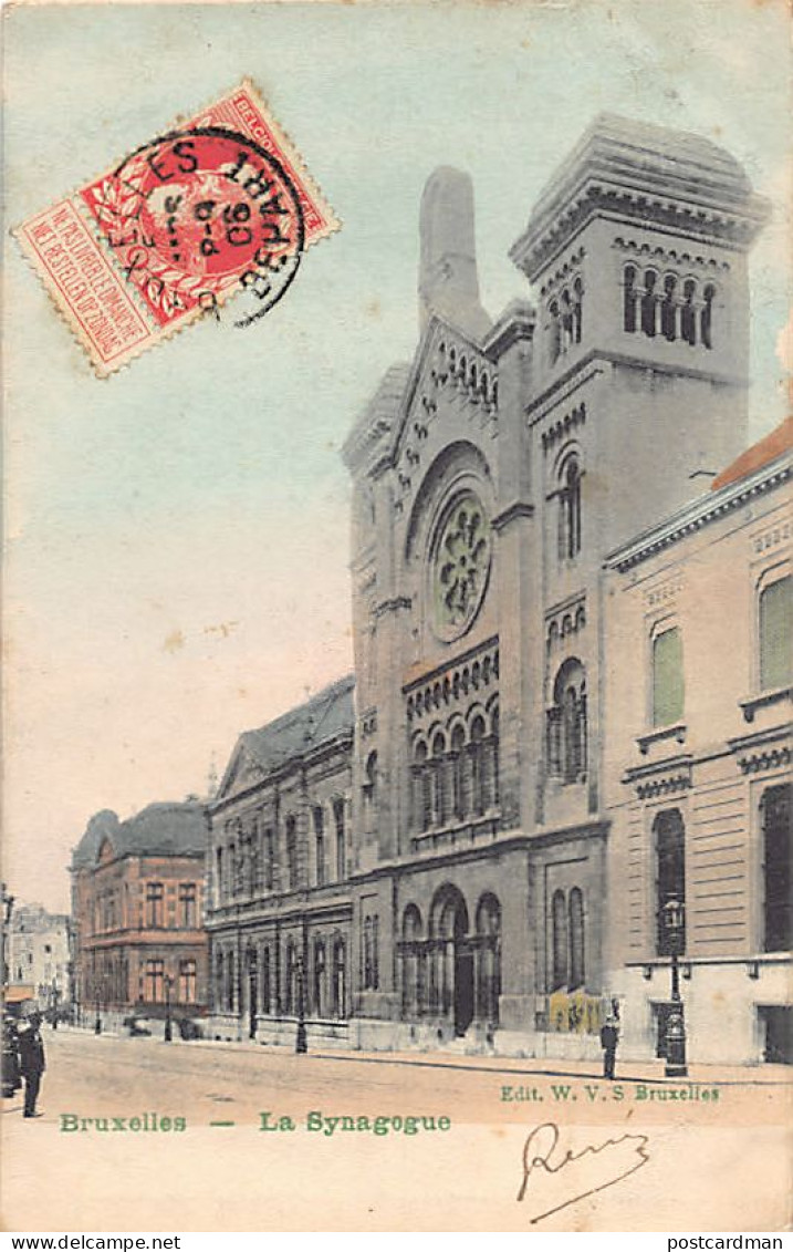 JUDAICA - Belgique - BRUXELLES - La SynagogueW.V.S.  - Judaísmo