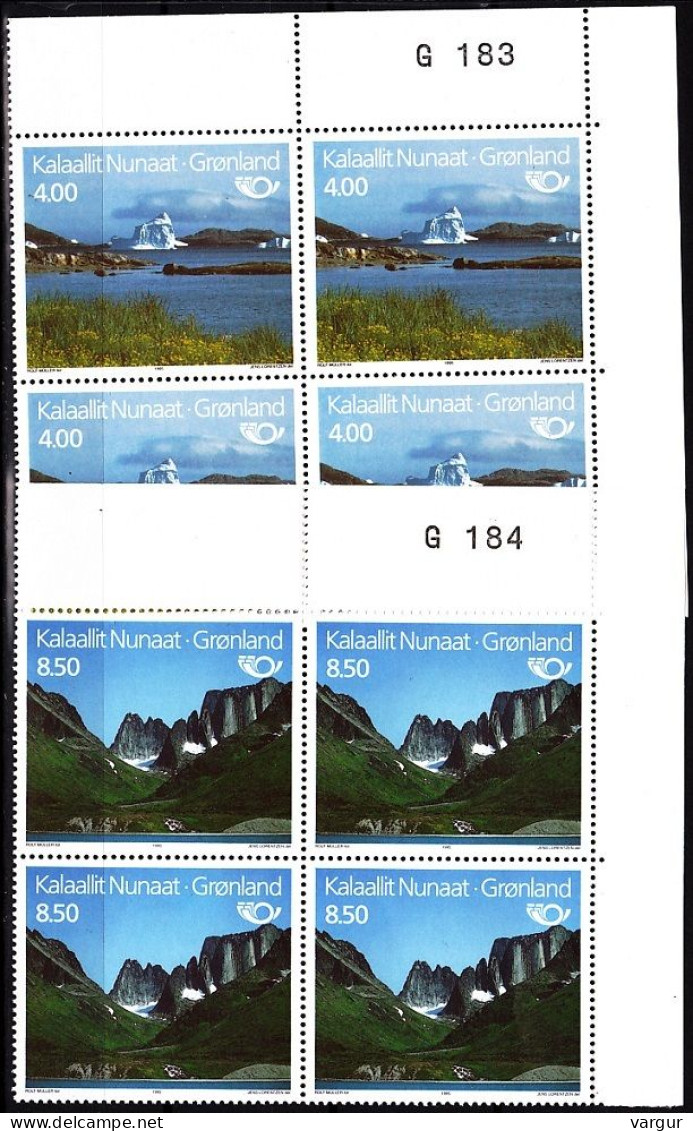 GREENLAND 1995 NORDEN: Tourism. Iceberg Mountains Nature. Blocks W. Numbers, MNH - European Ideas