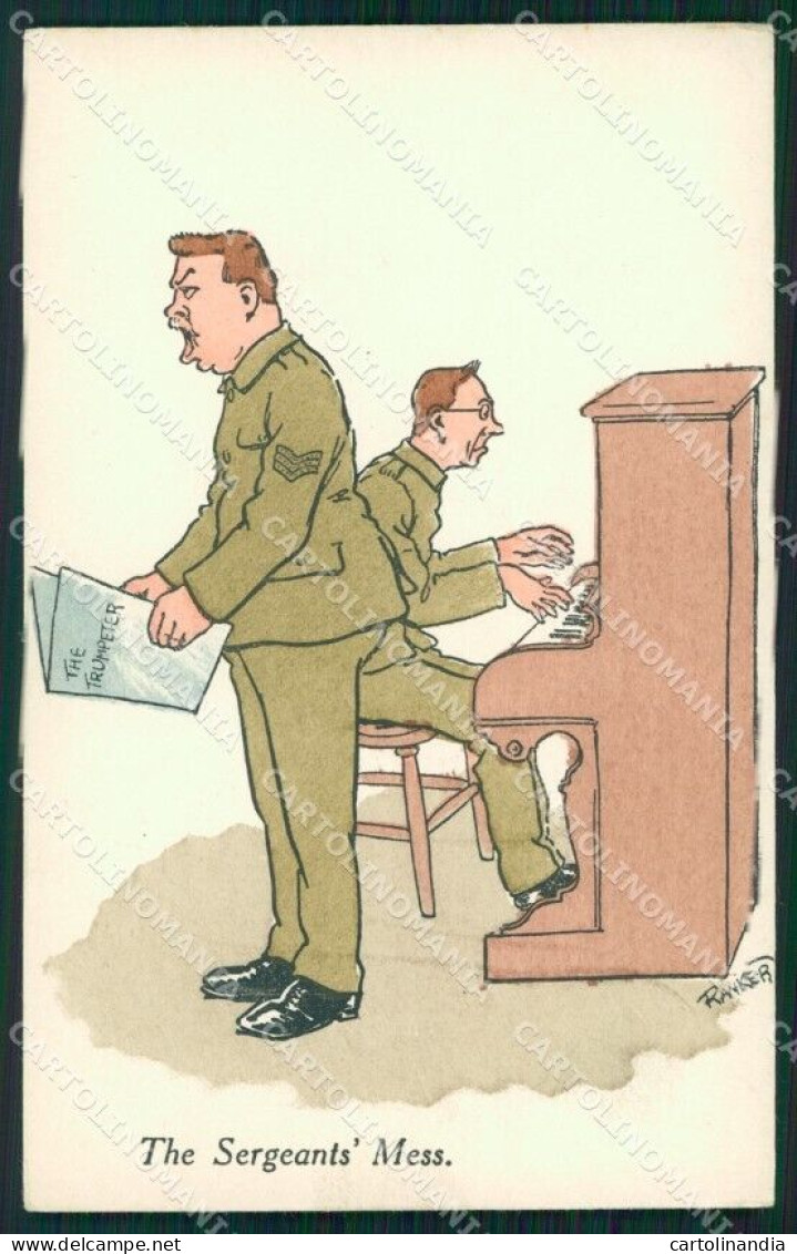 WW1 WWI Propaganda Soldier Ranker Pianoforte Clifton Cartolina Postcard XF8179 - Autres & Non Classés
