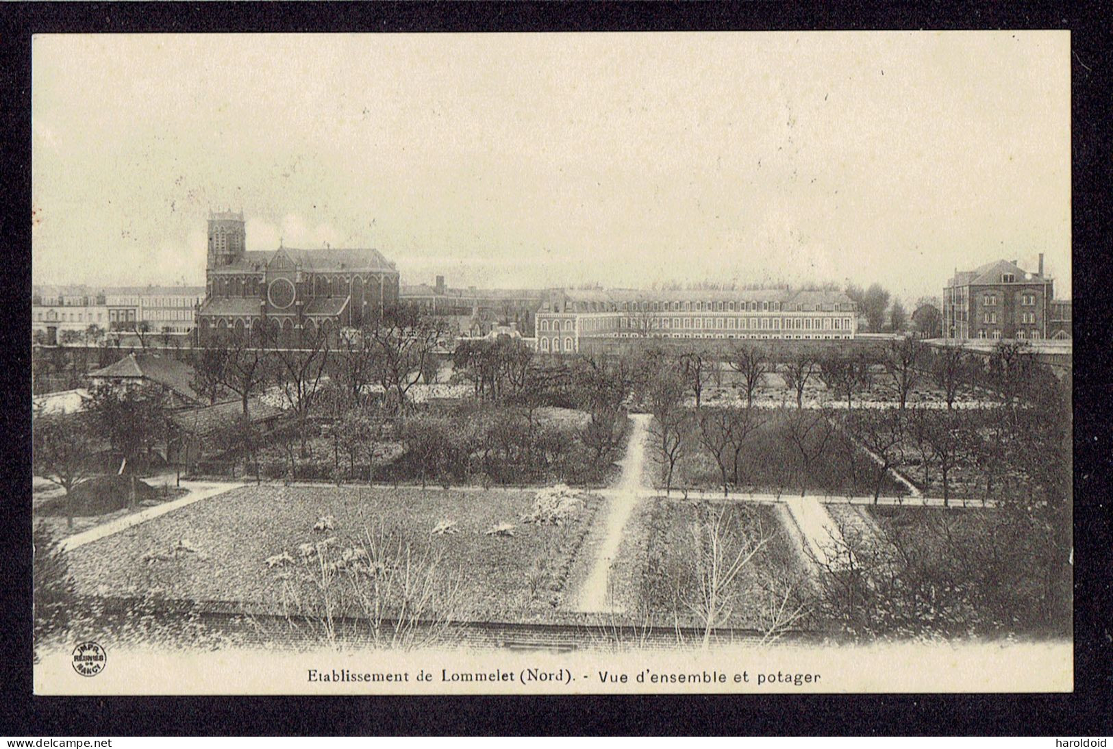 CPA 59 - ETABLISSEMENT DE LOMMELET - VUE D'ENSEMBLE ET POTAGER - Lomme