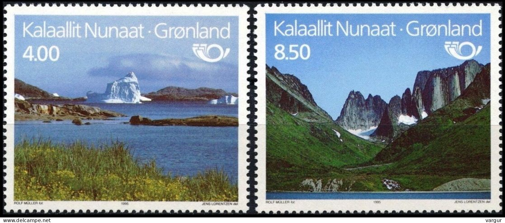GREENLAND 1995 NORDEN: Tourism. Iceberg Mountains Nature. Complete Set, MNH - Idées Européennes