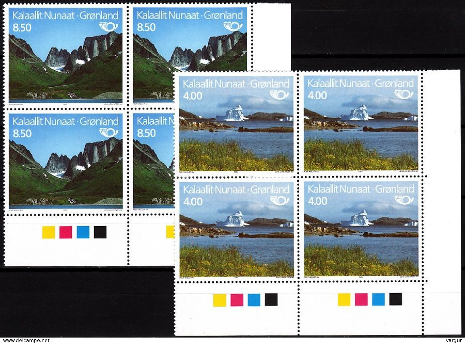 GREENLAND 1995 NORDEN: Tourism. Iceberg Mountains Nature. LR Blocks, MNH - Ideas Europeas