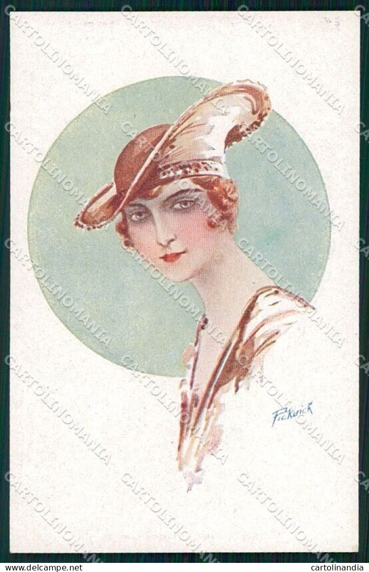 Artist Signed Pickuick Glamour Fashion Lady Serie 4094 Cartolina XP8249 - Andere & Zonder Classificatie