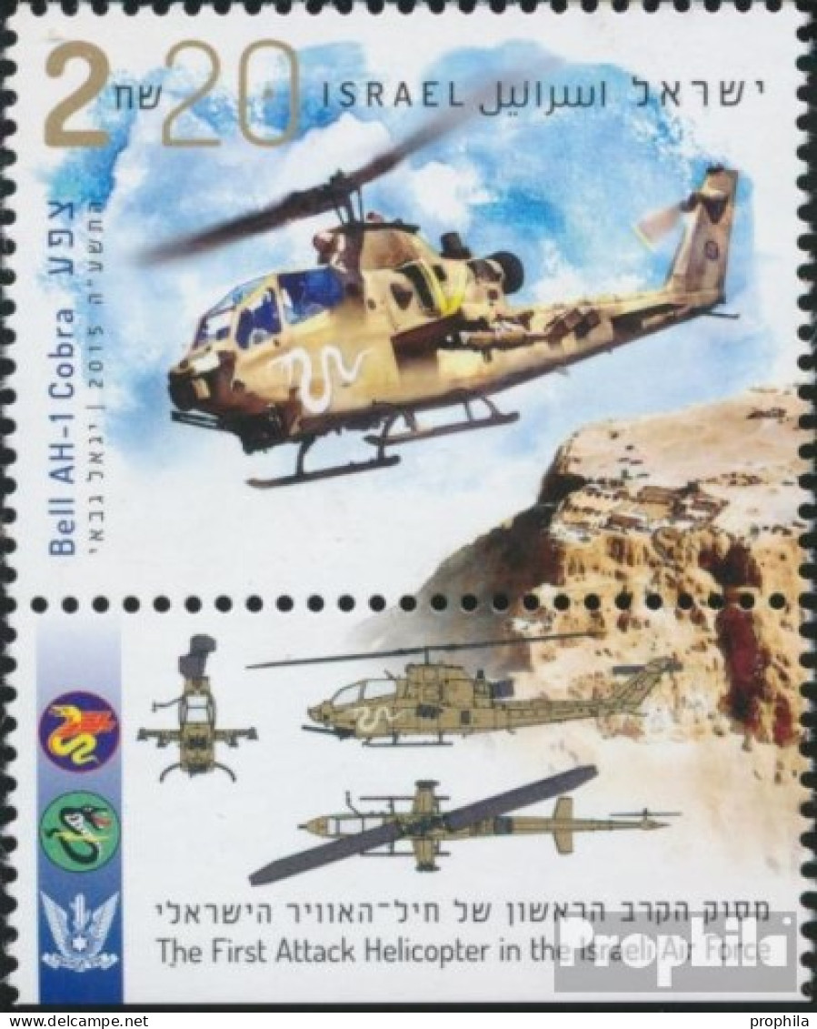 Israel 2466 Mit Tab (kompl.Ausg.) Postfrisch 2015 Kampfhubschrauber - Ungebraucht (mit Tabs)