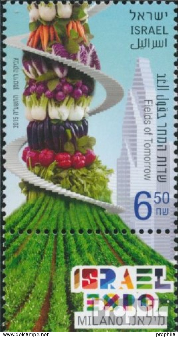 Israel 2464 Mit Tab (kompl.Ausg.) Postfrisch 2015 Weltausstellung - Unused Stamps (with Tabs)
