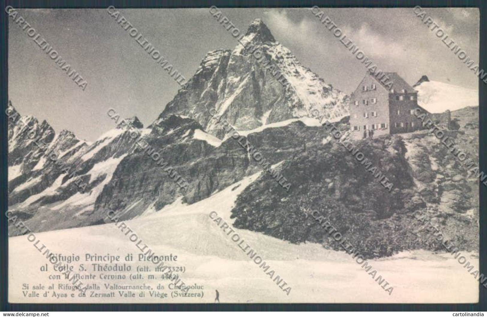 Aosta Breuil Cervinia Teodulo Rifugio CAI Cartolina ZQ5106 - Aosta