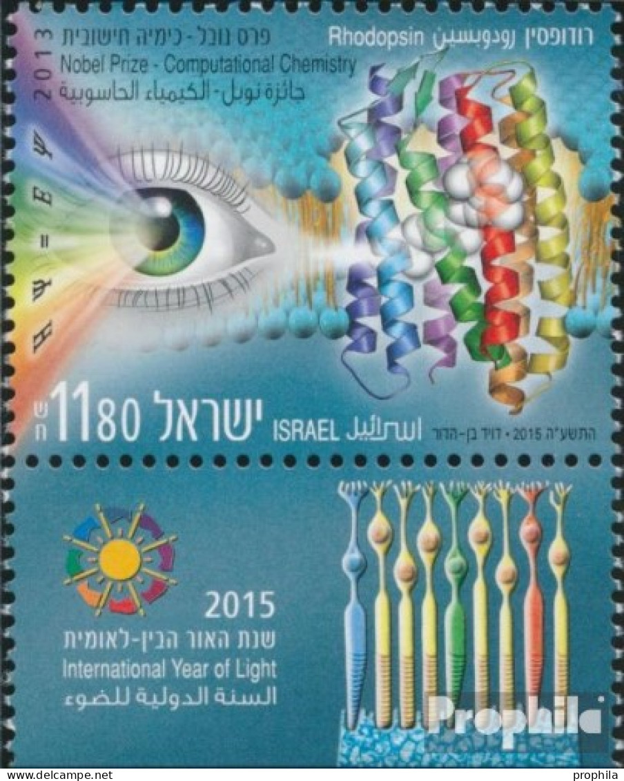 Israel 2456 Mit Tab (kompl.Ausg.) Postfrisch 2015 Jahr Des Lichts - Ongebruikt (met Tabs)