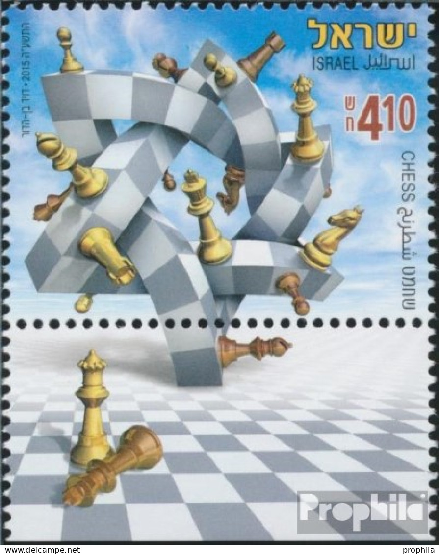 Israel 2452 Mit Tab (kompl.Ausg.) Postfrisch 2015 Schach - Neufs (avec Tabs)