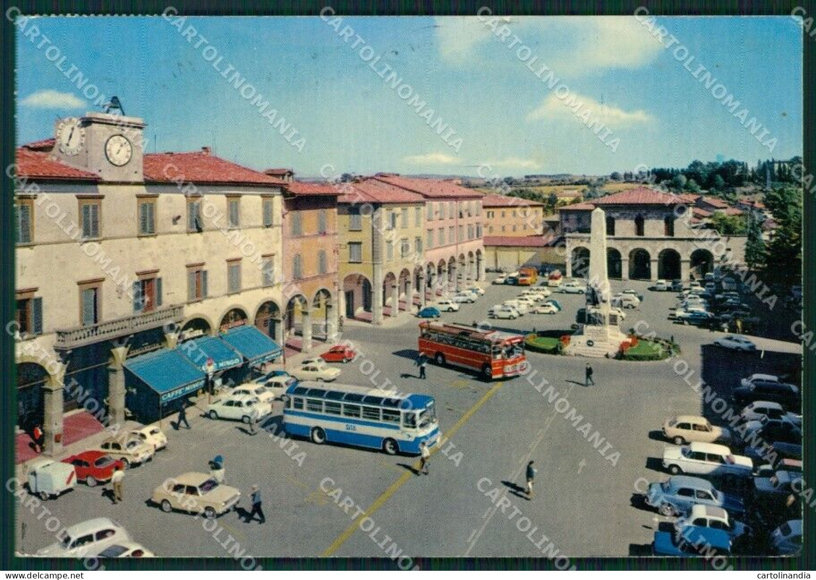 Siena Colle Val D'Elsa Corriera Auto Foto FG Cartolina ZKM8141 - Siena