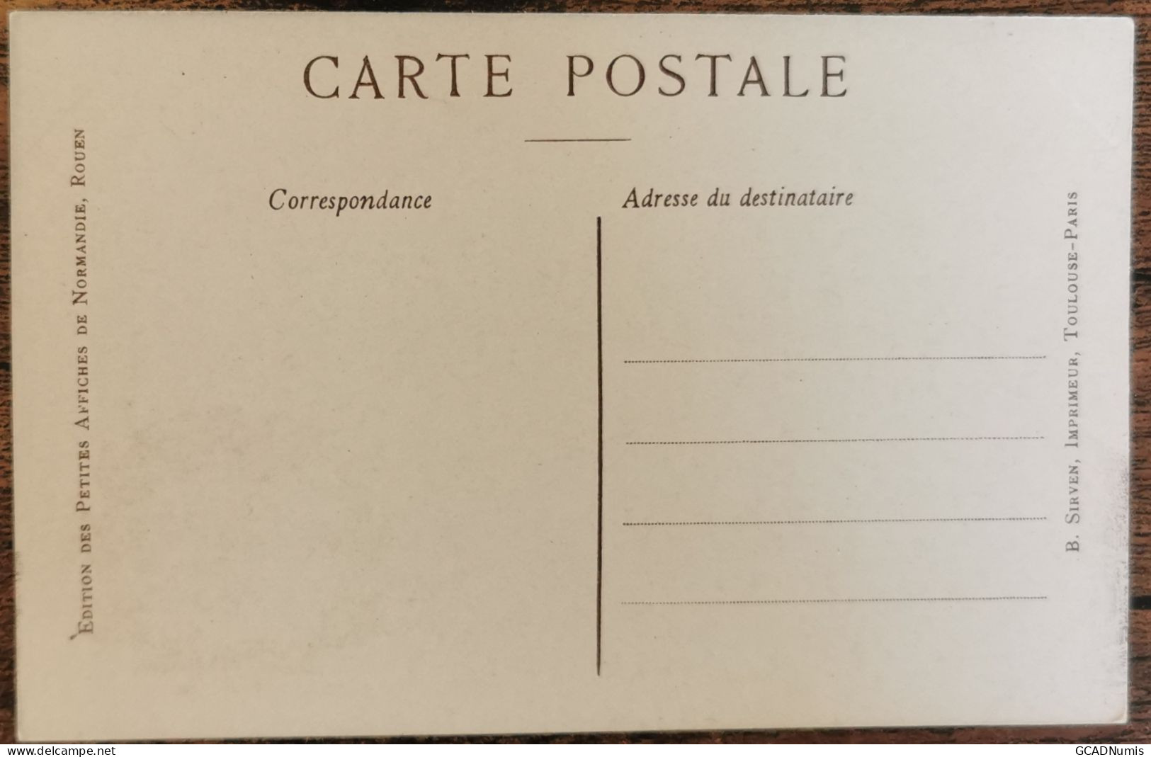 CARTE POSTALE Billet 1 Franc Chambre De Commerce De ALENCON Et FLERS - ORNE - Alencon