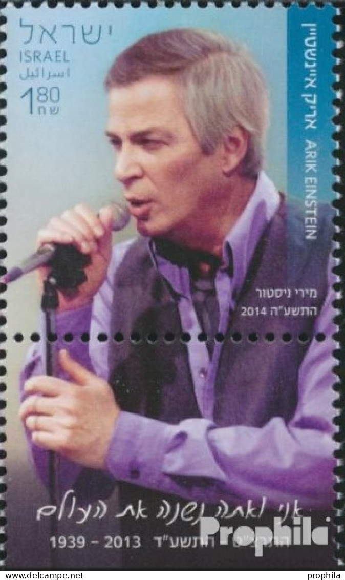 Israel 2448 Mit Tab (kompl.Ausg.) Postfrisch 2014 Arik Einstein - Unused Stamps (with Tabs)