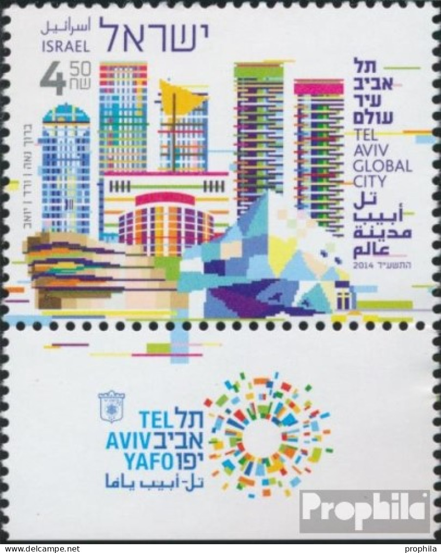 Israel 2431 Mit Tab (kompl.Ausg.) Postfrisch 2014 Weltstadt Tel Aviv - Ongebruikt (met Tabs)