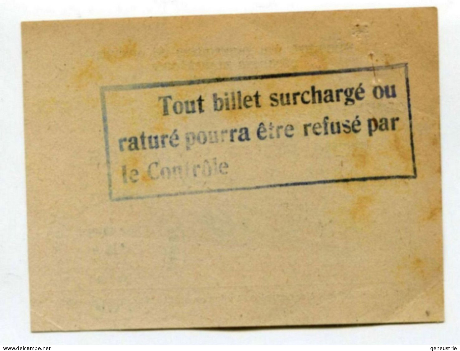 WW2 Bon De Nécessité "Bon Pour 1 Entrée" Ticket Cinéma St Charles - Maison Du Prisonnier Et Du Déporté - WWII - Monedas / De Necesidad