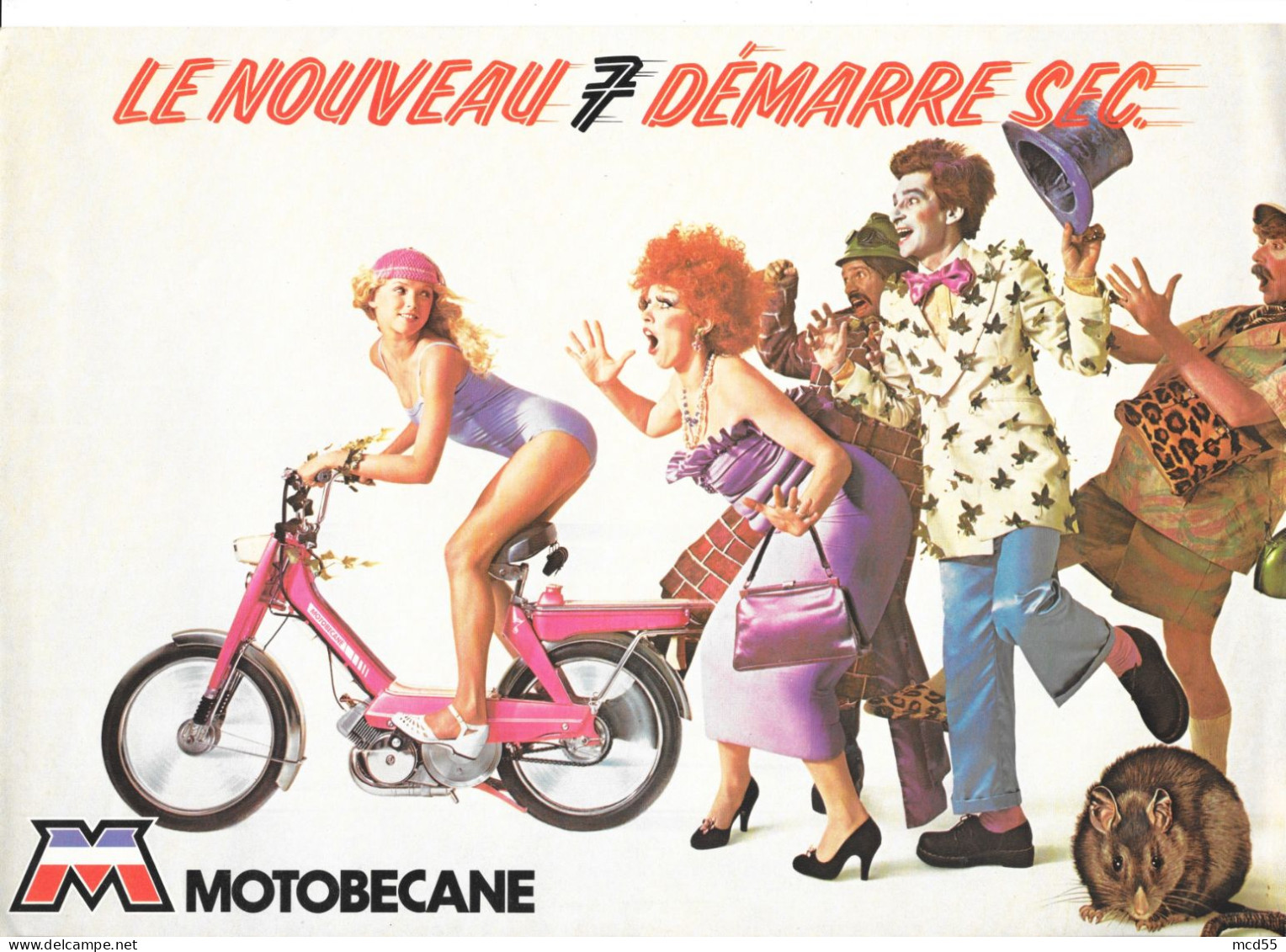 MOTOBECANE-MOBYLETTE - MOTOCONFORT - NOUVELLE GAMME Des 7  " Etablissement THENET - 93 Montreuil " - Transporte