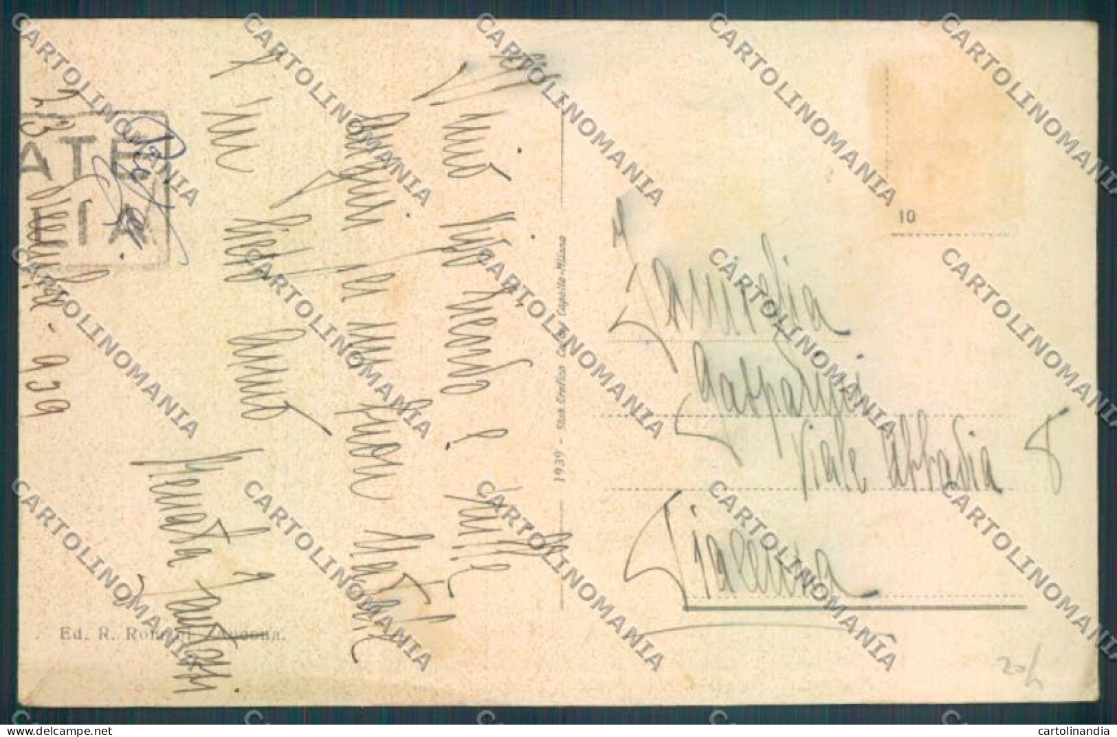 Ancona Città Poste Cartolina ZG1888 - Ancona