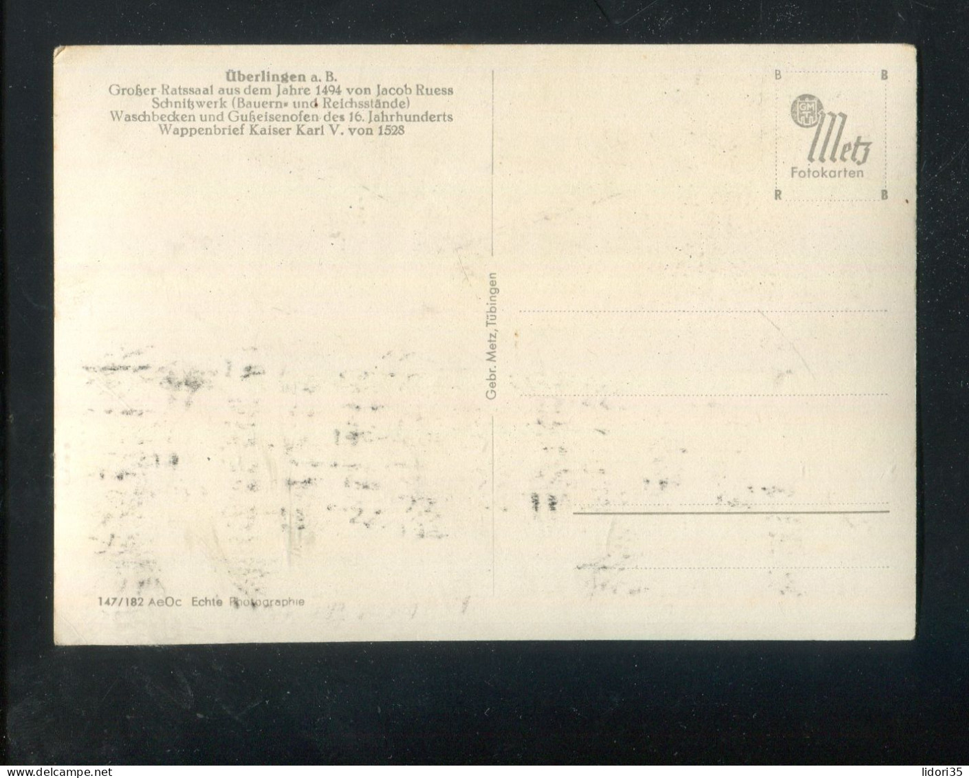 "UEBERLINGEN" Aeltere AK "Grosser Ratssaal" (L1166) - Ueberlingen