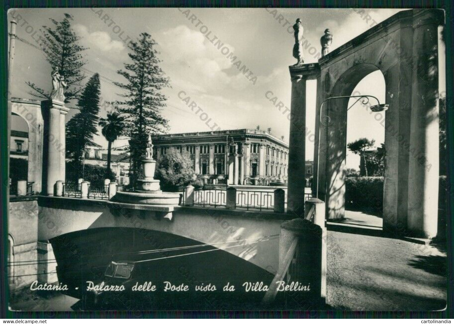 Catania Città Palazzo Poste Villa Bellini Foto FG Cartolina ZK2158 - Catania