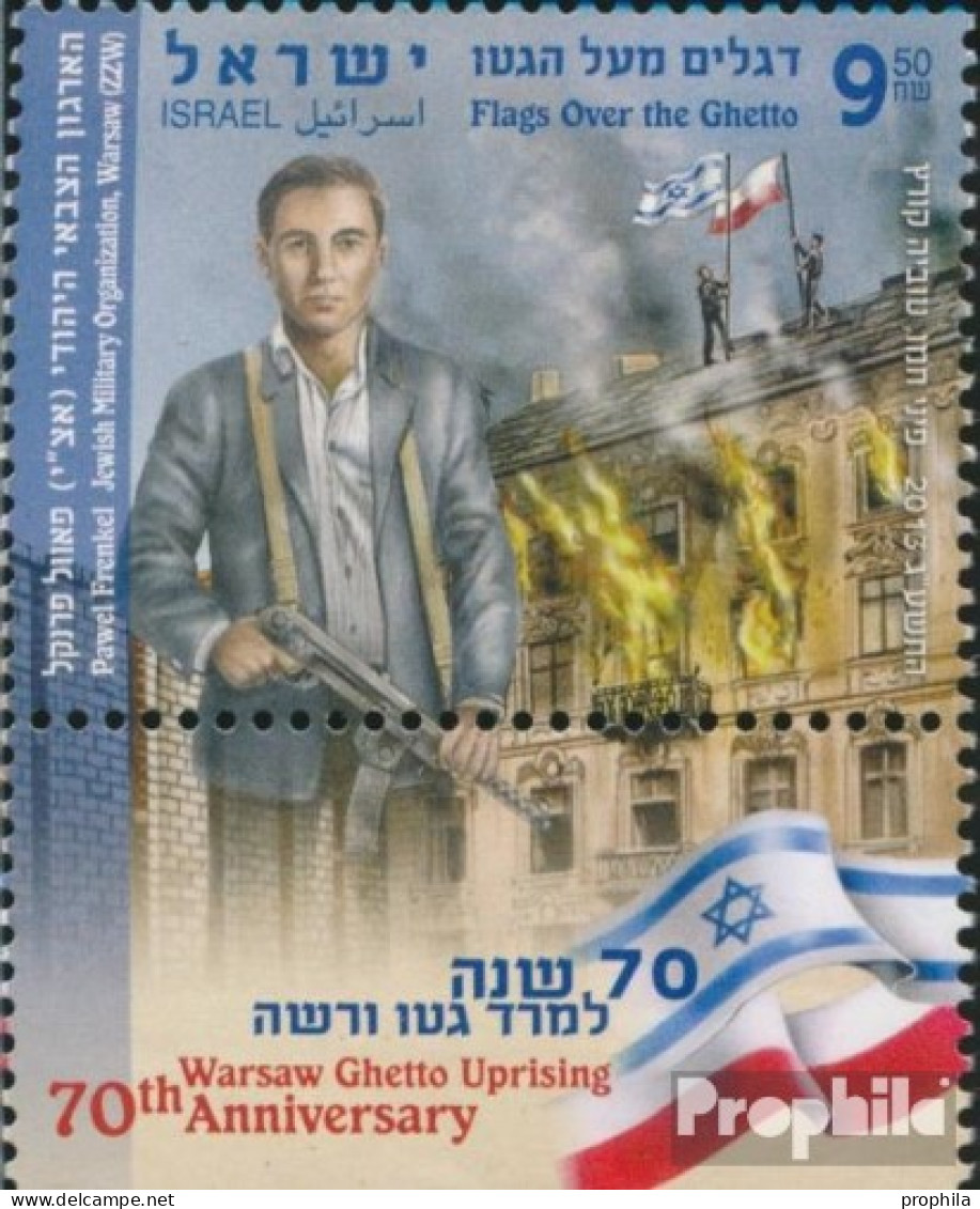 Israel 2332 Mit Tab (kompl.Ausg.) Postfrisch 2013 Aufstand Im Warschauer Ghetto - Unused Stamps (with Tabs)