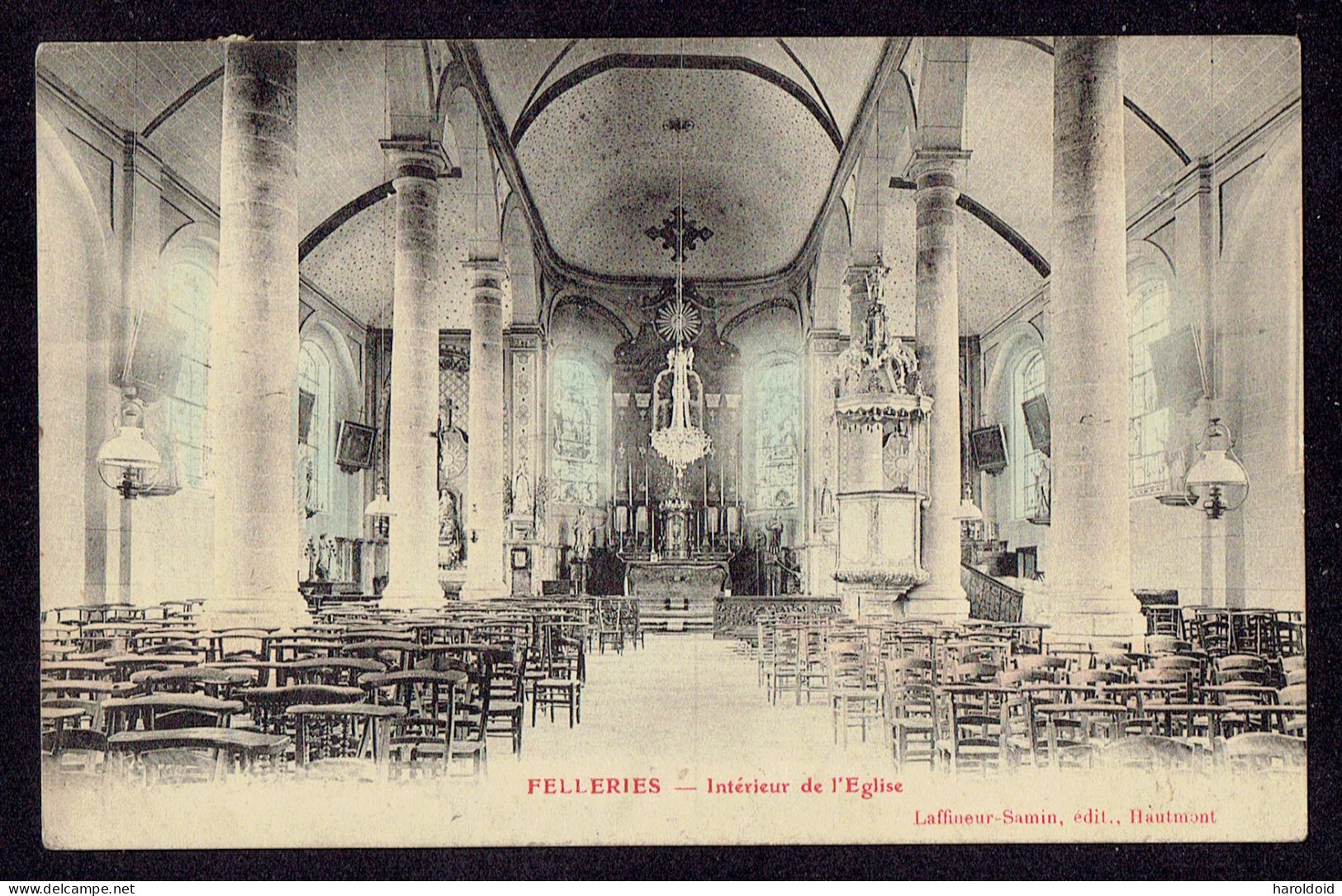 CPA 59 - FELLERIES - INTERIEUR DE L'EGLISE - Altri & Non Classificati