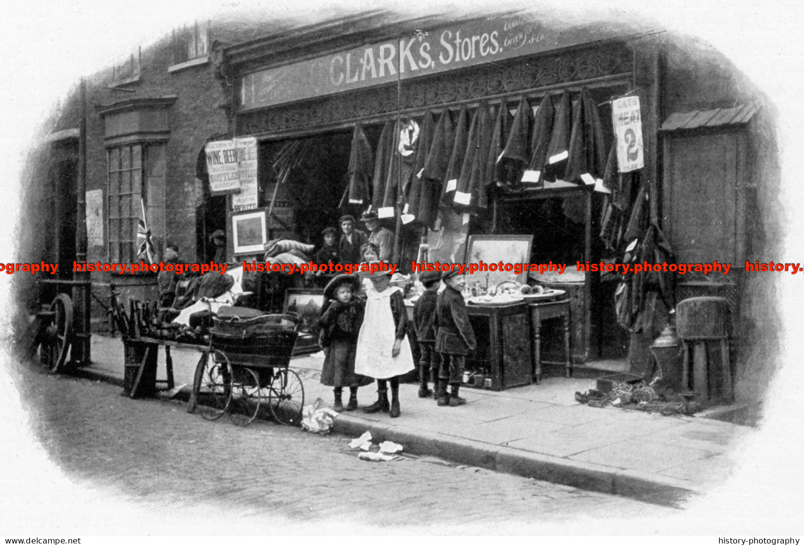 F006239 A Second Hand Clarks Clothes Store. 1903 - REPRODUCTION - Other & Unclassified