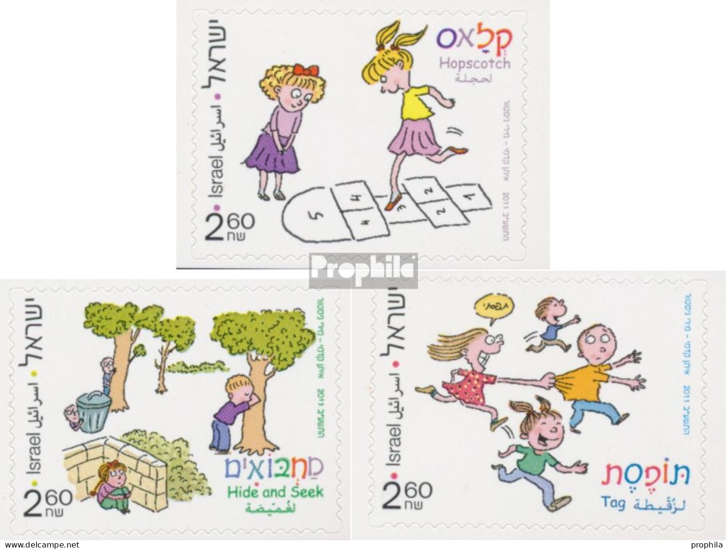 Israel 2248-2250 (kompl.Ausg.) Postfrisch 2011 Kinderspiele - Ongebruikt (zonder Tabs)