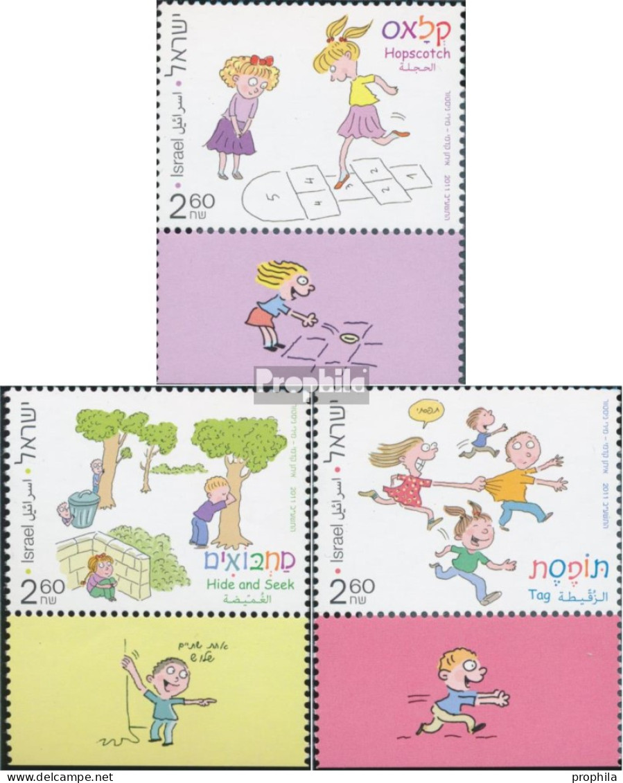 Israel 2245-2247 Mit Tab (kompl.Ausg.) Postfrisch 2011 Kinderspiele - Unused Stamps (with Tabs)