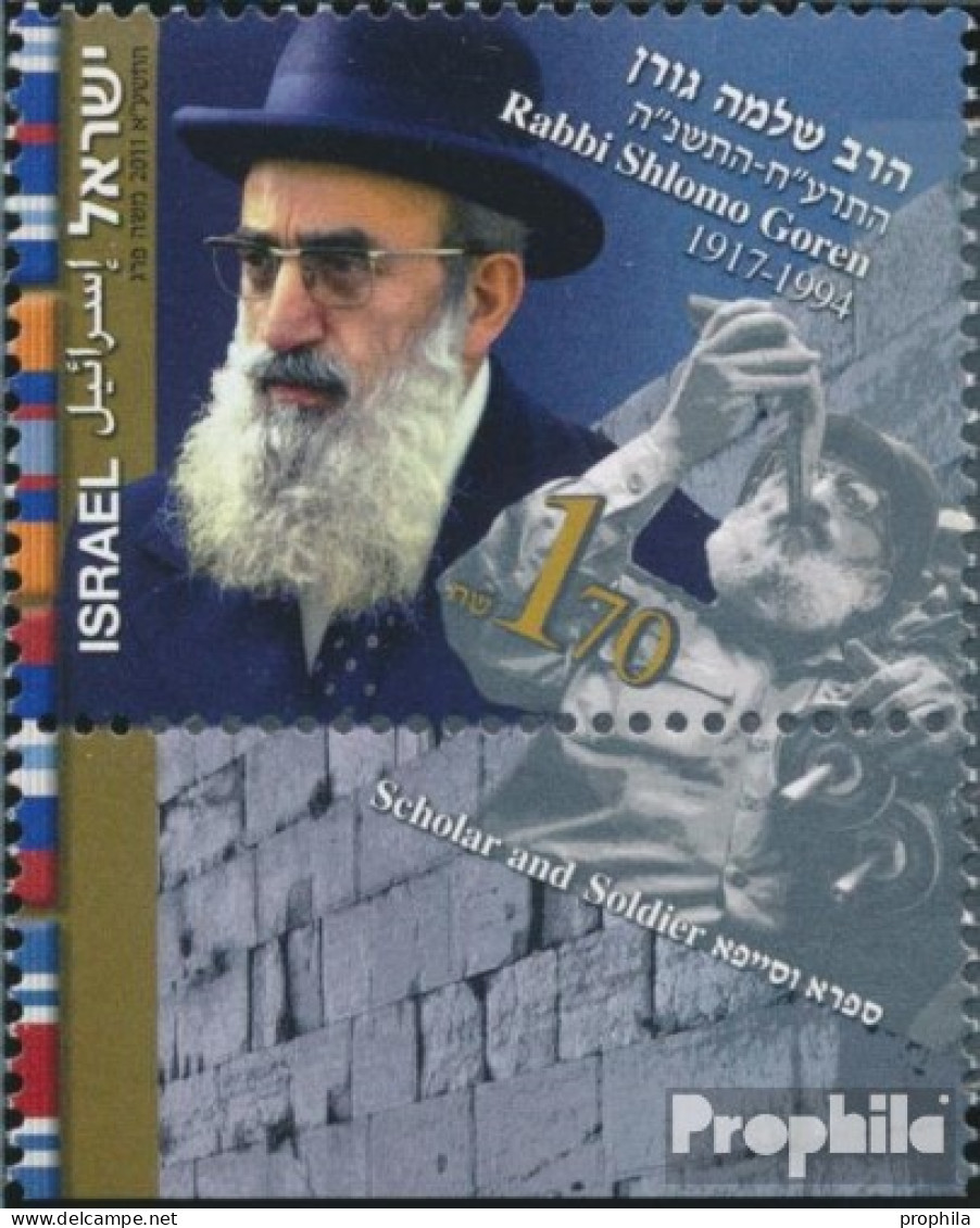 Israel 2217 Mit Tab (kompl.Ausg.) Postfrisch 2011 Rabbi Shlomo Goren - Nuevos (con Tab)