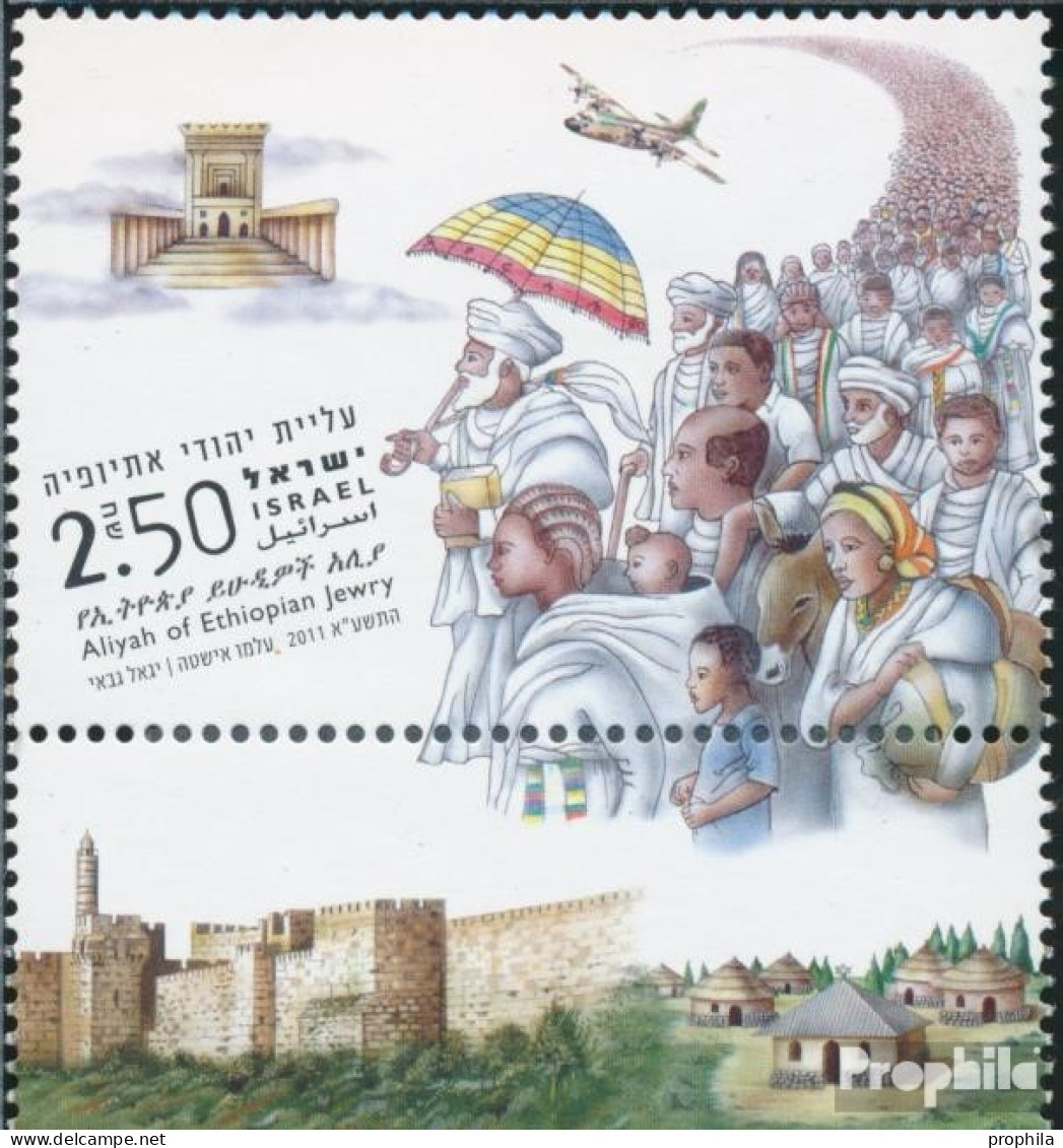 Israel 2206 Mit Tab (kompl.Ausg.) Postfrisch 2011 Einwanderung äthiopischer Juden - Nuovi (con Tab)
