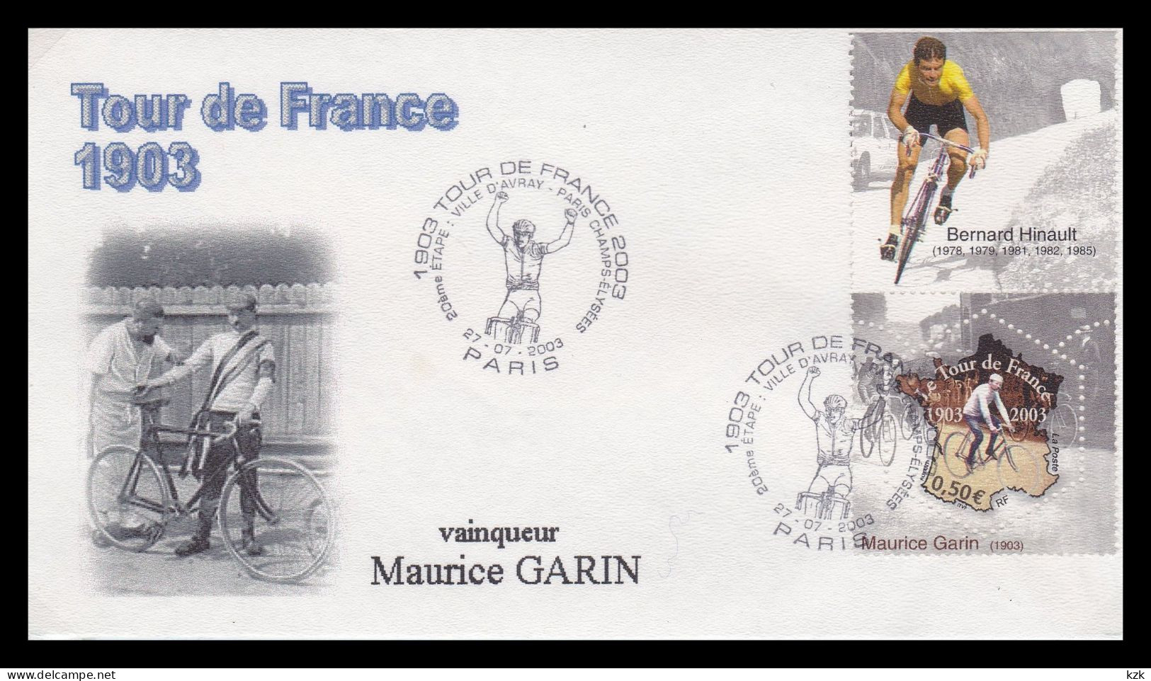 1 27	013	-	1903-2003 Centenaire Du  Tour De France Reproduisant Le Premier Tour De France - Ciclismo