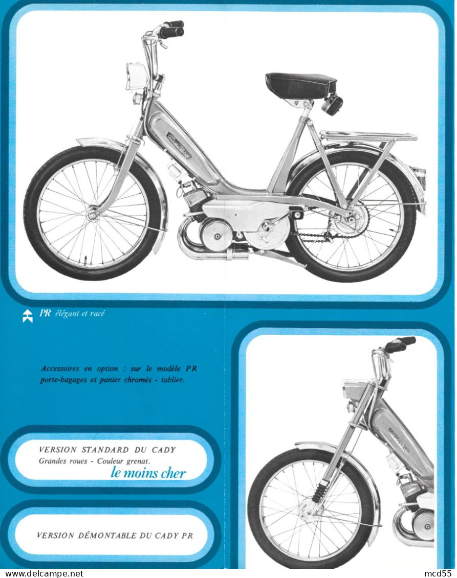 MOTOBECANE - MOTOCONFORT - NOUVELLE GAMME CADY Etablissement THENET - 93 Montreuil " - Transport