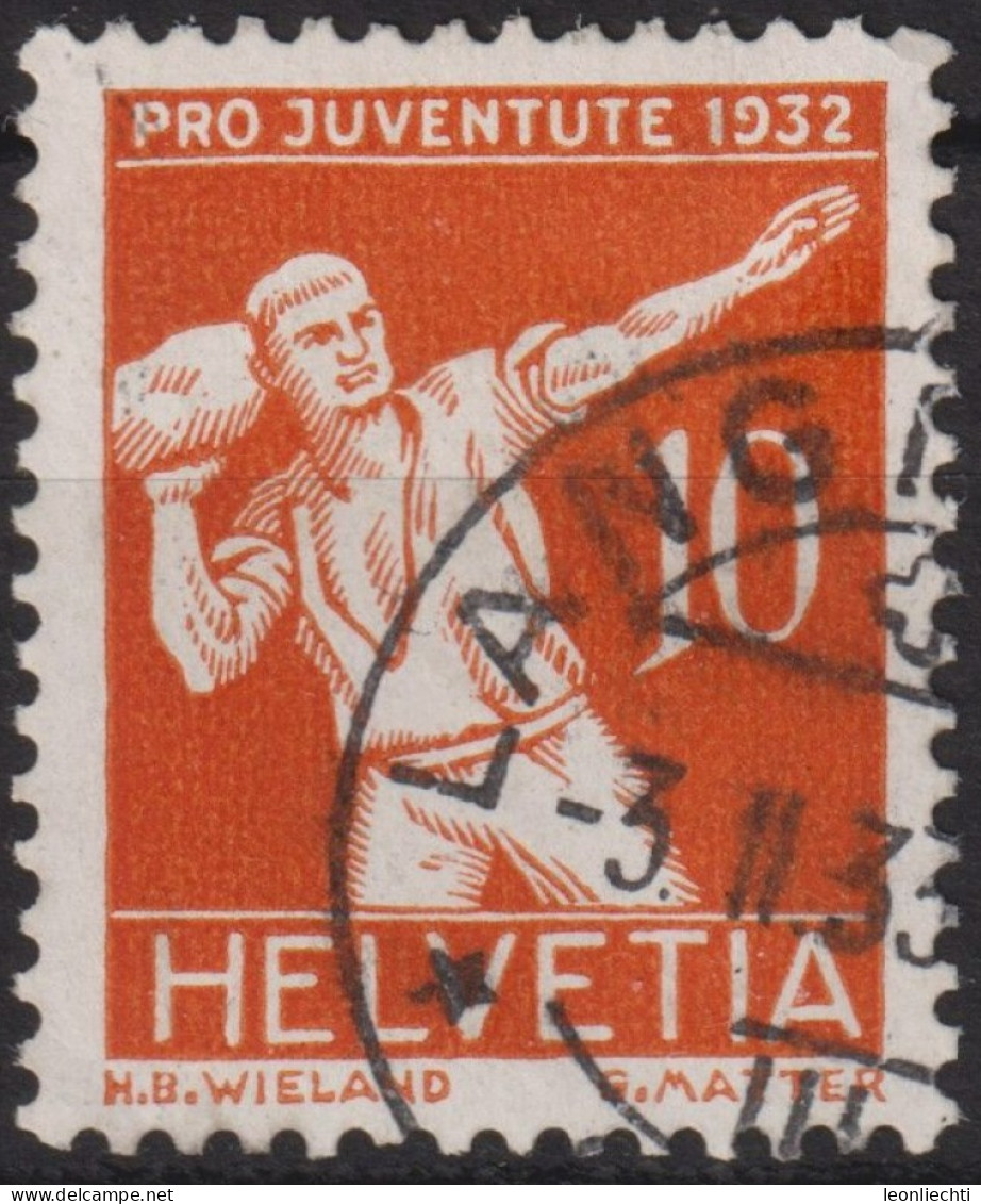 1932 Schweiz / Pro Juventute ° Zum:CH J62, Mi:CH 263, Yt:CH 264, Steinstosser - Used Stamps