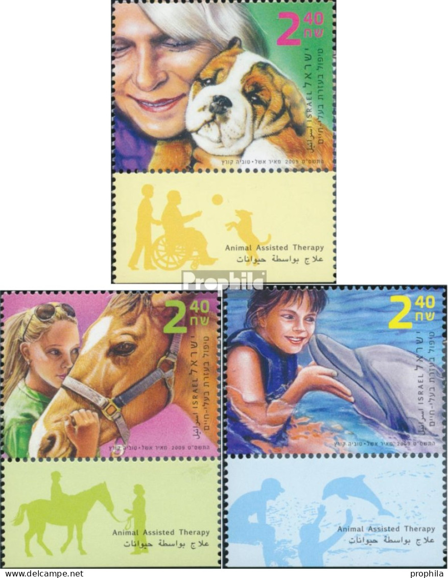 Israel 2071-2073 Mit Tab (kompl.Ausg.) Postfrisch 2009 Tiergeschützte Therapie - Unused Stamps (with Tabs)