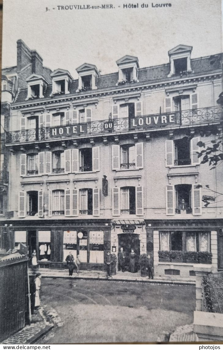 Lot De 6 CPA  RARES De Trouville  (14) 5 Hotels + Rue St Michel  Ed PLX N° 3 5 8 9 10 38  Voir Etat - Trouville