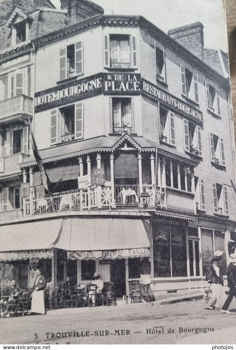 Lot De 6 CPA  RARES De Trouville  (14) 5 Hotels + Rue St Michel  Ed PLX N° 3 5 8 9 10 38  Voir Etat - Trouville